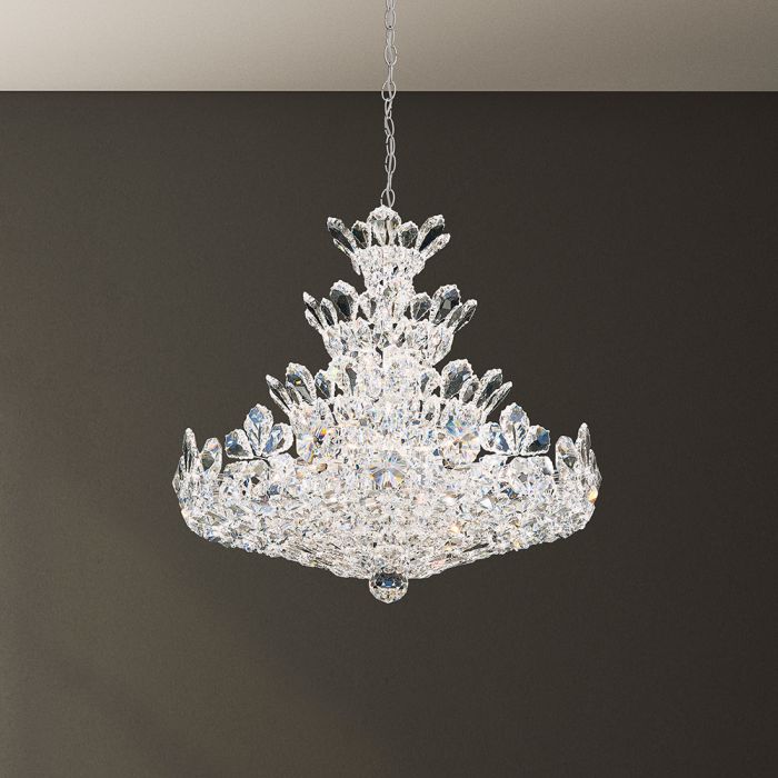 Schonbek Trilliane 24 Light Radiance Crystal Chandelier Polished Stainless Steel