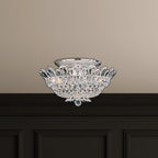 Schonbek Trilliane 8 Light Semi-Flush Mount in Polished Stainless Steel Clear Radiance Crystal