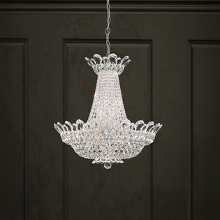 Schonbek Trilliane 24 Light  Chandelier in Polished Stainless Steel with Clear Radiance Crystal