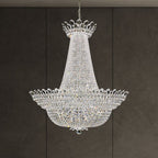 Schonbek Trilliane 76 Light Chandelier in Polished Stainless Steel with Clear Radiance Crystal
