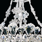 Schonbek Trilliane 8 Light Semi-Flush Mount in Polished Stainless Steel with Clear Radiance Crystal